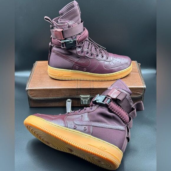 Nike SF Air Force 1 High Deep Burgundy - Picture 11 of 11